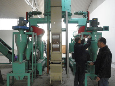 cooling system on the pellet mill