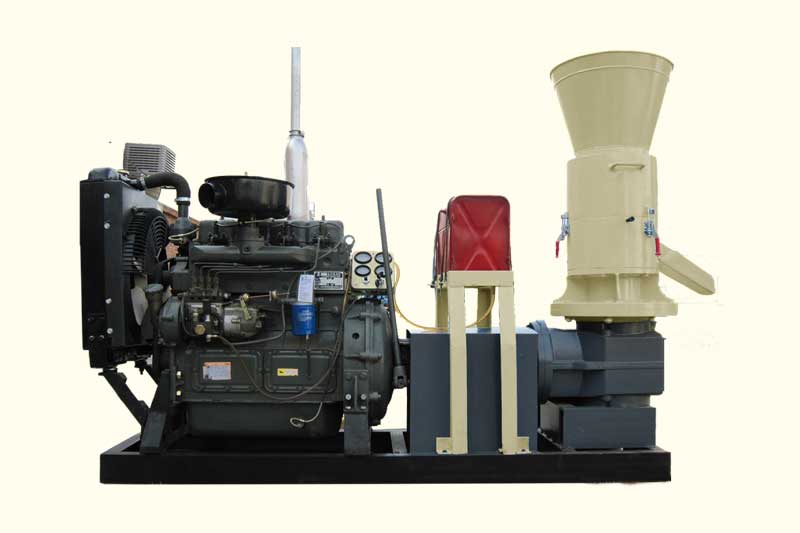 diesel engine small wood pellet machine